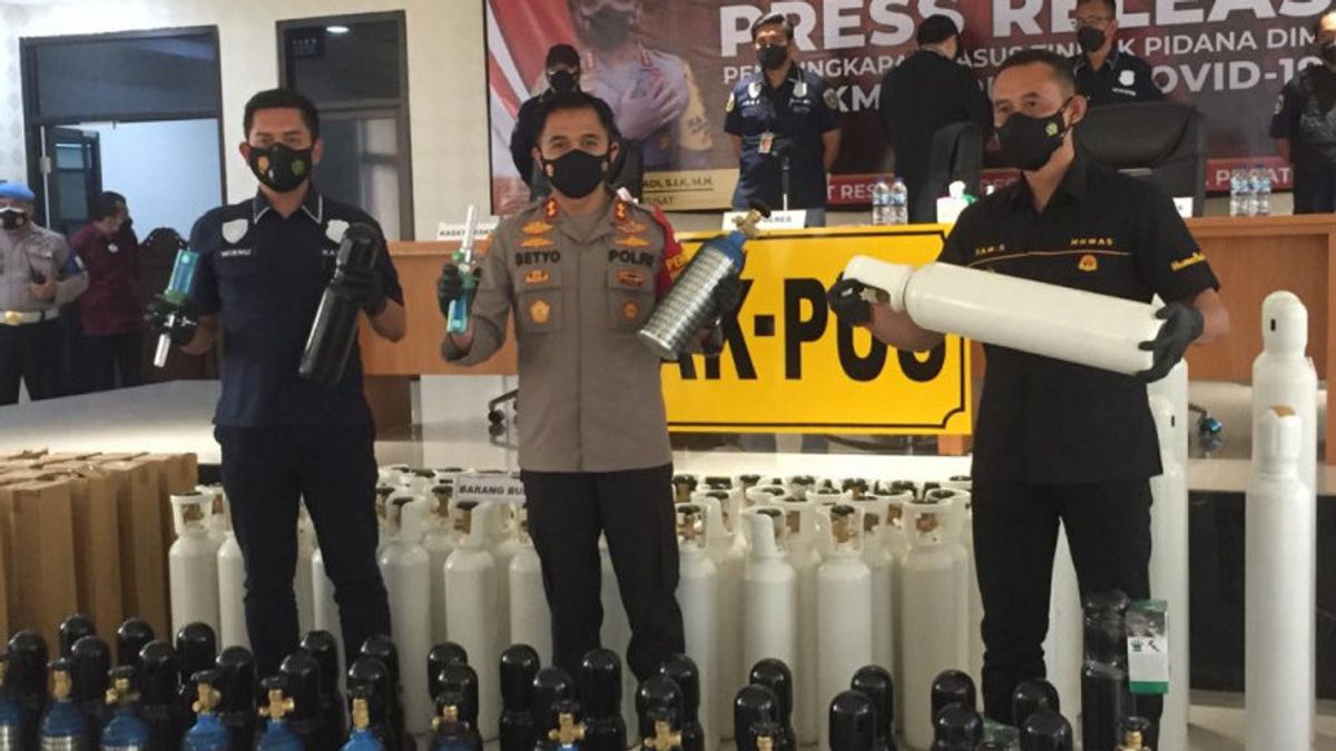 Police Arrest Distributors Who Played The Price Of Oxygen Cylinders, Perpetrators' Profit Reaches IDR 300 Million