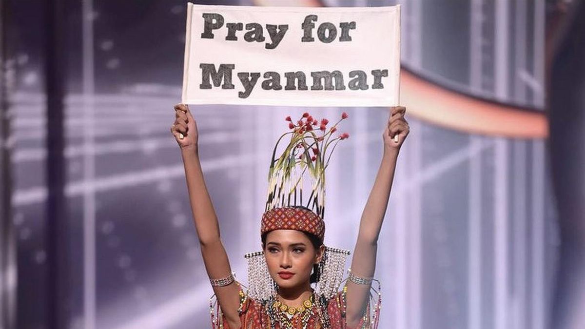 Kalahkan Baju Komodo, Myanmar Memenangkan Best National Costume di Miss Universe 2020