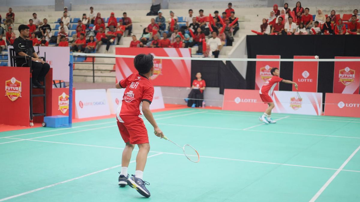 Les futurs champions de LOTTE Badminton Challenge, Ajang Bulutangkis Jeune talent indonésien