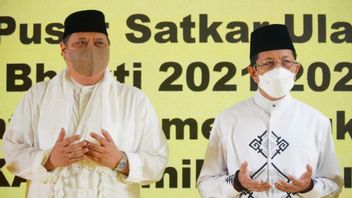 Having Closeness To The Airlangga Family, The Grand Imam Of The Itiqlal Mosque Prays For Ketum Golkar's Success