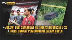 فيديو VOI اليوم: جوكوي يعطي الروح للمنتخب الوطني الإندونيسي تحت 23 عاما ، وكشفت الشرطة عن جريمة القتل في الحقيبة