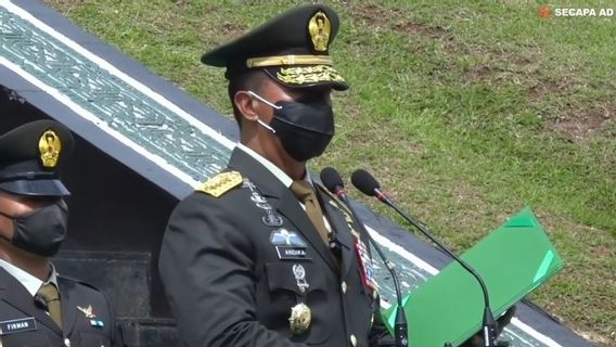 Jelang Akhir Tahun, Jenderal Andika Lantik 583 Perwira TNI AD