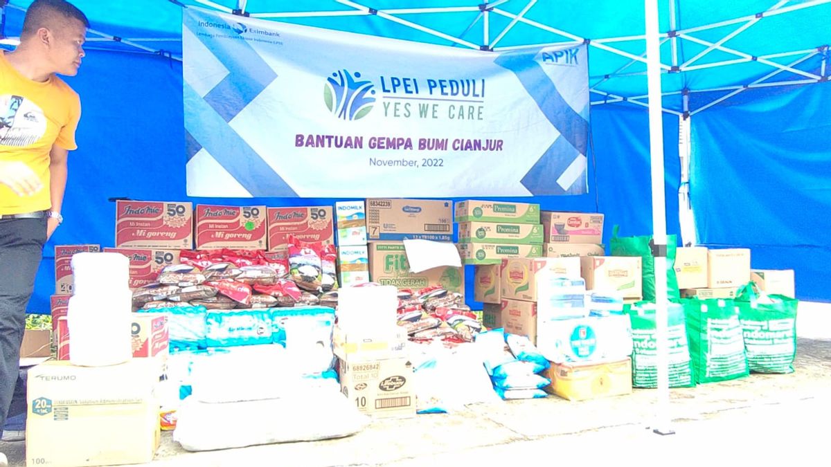 LPEIがチャンジュール地震の被災者に支援物資を配布