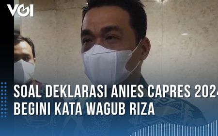 VIDEO: Soal Deklarasi Anies Capres 2024, Begini Kata Wagub Riza