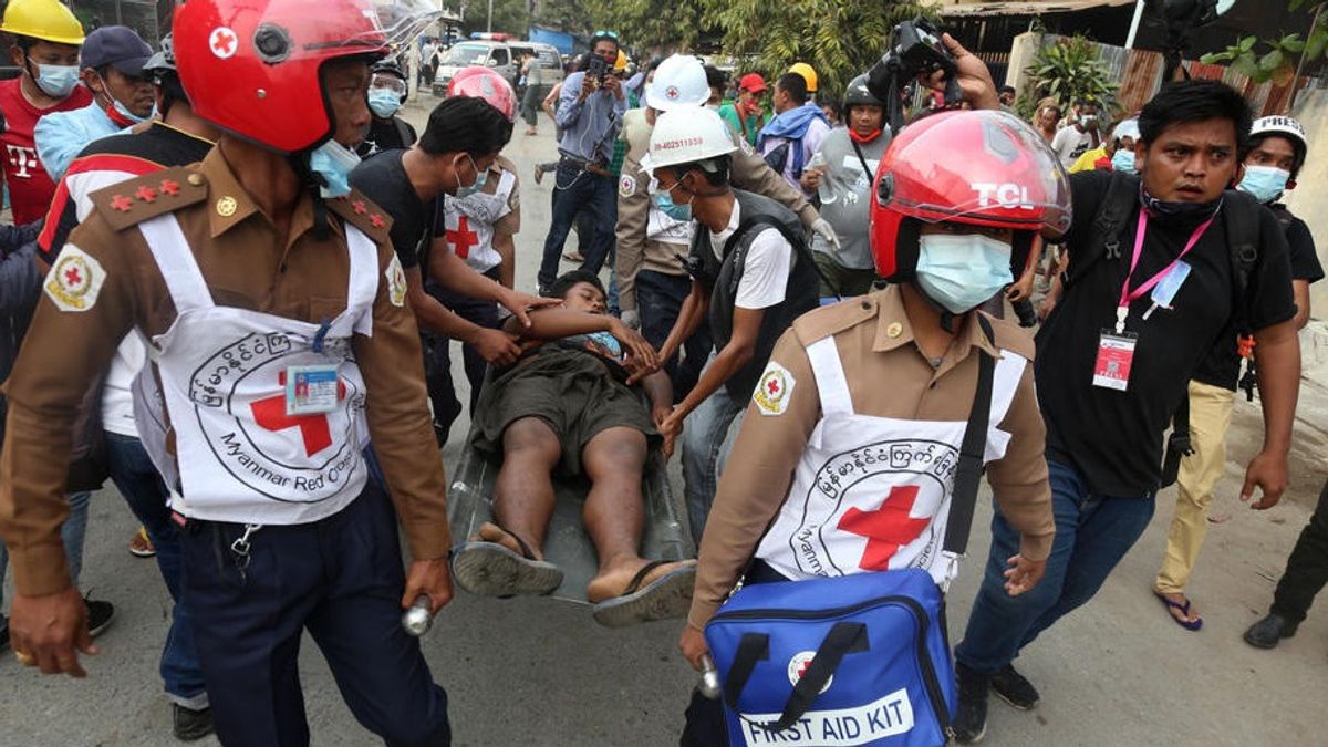  Rezim Militer Myanmar Kian Represif, Umbar Tembakan ke Arah Pengunjuk Rasa Tolak Kudeta