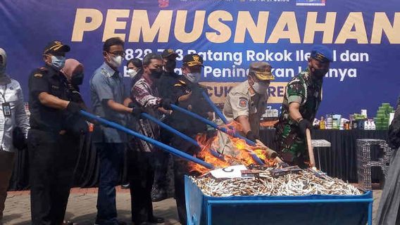 Wow, Cirebon Customs Office Destroys 5.8 Million Illegal Cigarettes, Potential Loss Reaches Rp3 Billion