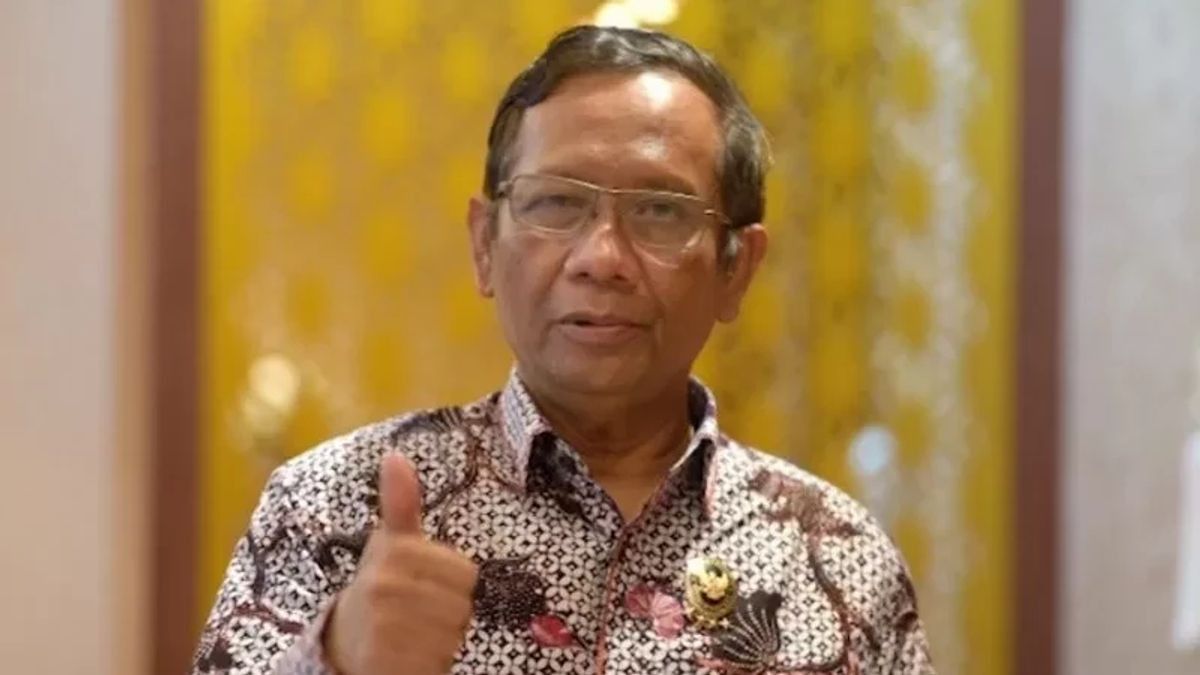 Chief Justice Of The Constitutional Court Plans To Marry Jokowi's Sister, Mahfud MD: There Is No Violation Of Law Or Ethics