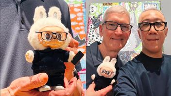 عند زيارة الصين ، يشبه الرئيس التنفيذي لشركة Apple Dapat Boneka Labubu Custom