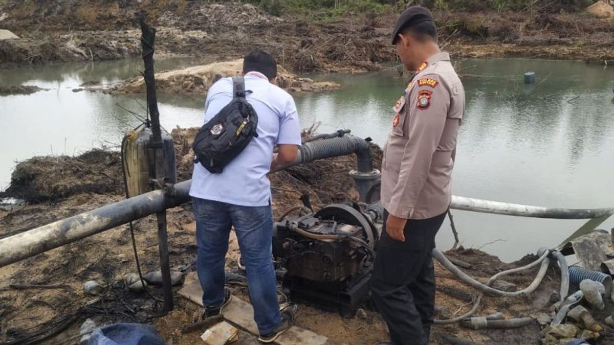 Raid 3 Illegal Sand Mining Locations In Bintan, Police Only Find Equipment Without Owners