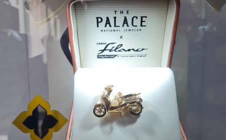 Kolaborasi Yamaha dan The Palace Jeweler, Tawarkan Skutik Grand Filano Berbentuk Emas Eksklusif