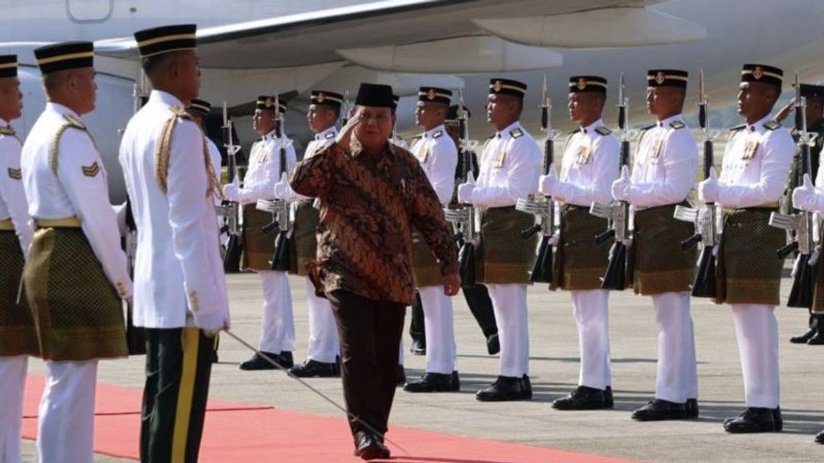 Prabowo Tiba di Malaysia Siap Bahas Penguatan Bilateral 2 Negara 