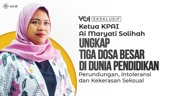 Exclusive VIDEO, Chairman Of KPAI Ai Maryati Solihah: Apart From Victims, Children Perpetrators Of Bullying Are Also Embraced