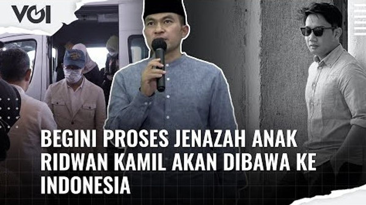 VIDEO: Begini Proses Jenazah Anak Ridwan Kamil akan Dibawa ke Indonesia