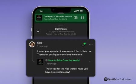 Spotify Luncurkan Kolom Komentar di Fitur Podcast