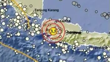 BMKG 报告震级为3.5 震级的苏加武眉