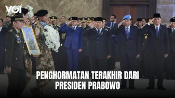 Presiden Prabowo Beri Penghormatan Terakhir 3 Jenazah Prajurit TNI yang Gugur di Lebanon