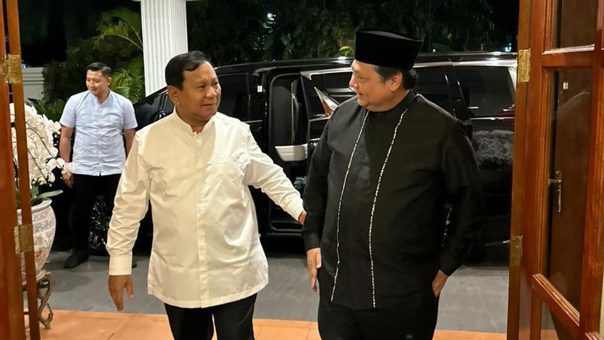 Bukan Sekedar Halal Bihalal, Prabowo Subianto Bertemu dengan Aburizal Bakrie dan Airlangga Hartarto