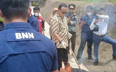 Diblender dan Dibakar, BNNP Kaltim Musnahkan Ganja 4 Kg dan Sabu 1,1 Kg