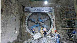 Progres Proyek MRT Stasiun Thamrin dan Monas Capai 51 Persen