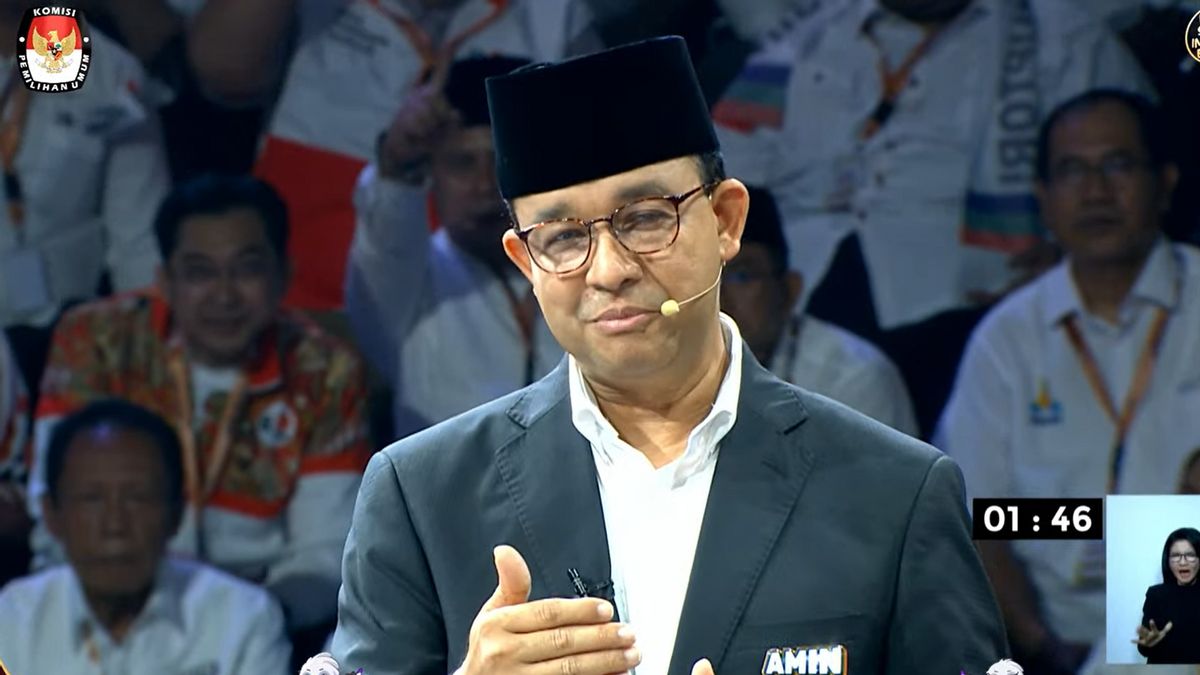 Anies Baswedan 在十字路口交谈中方国家,要求年轻人选择严肃的总统