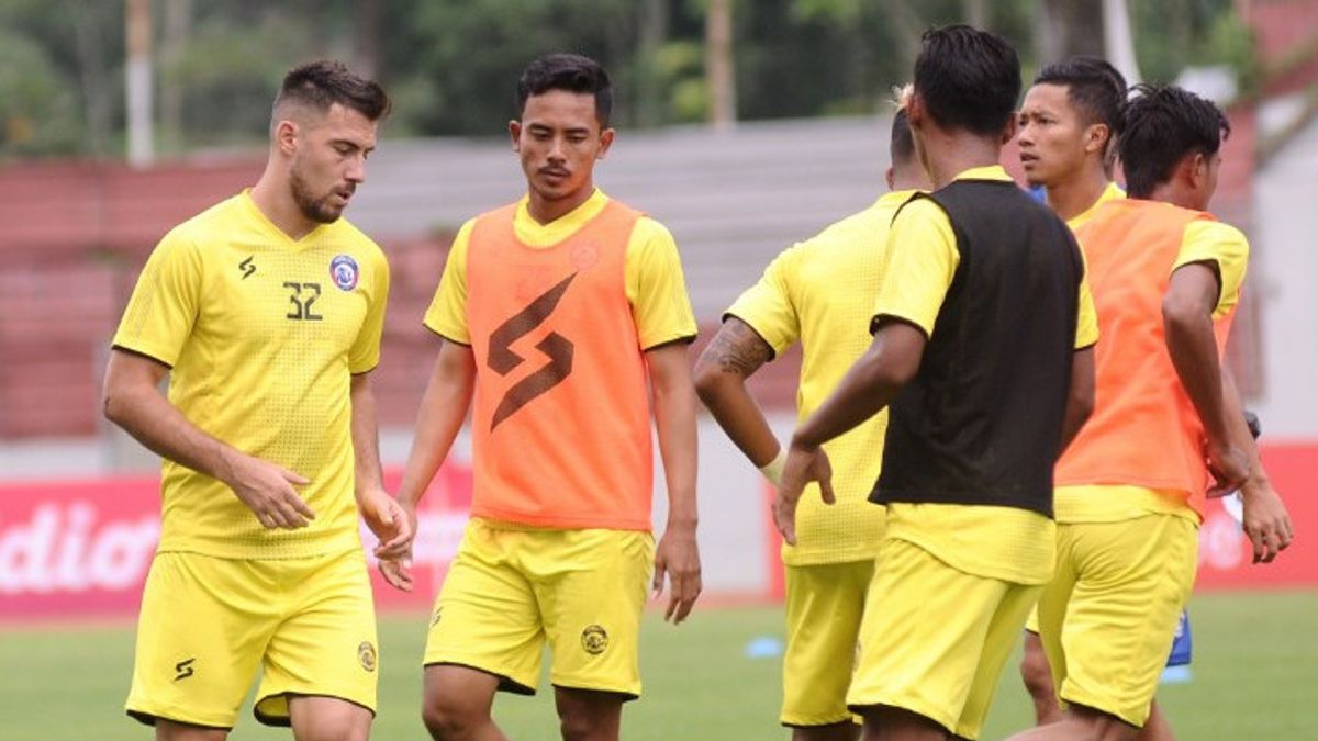Mario Gomez Has Left, Arema FC Players Continue To Carry Out Training According To The Program