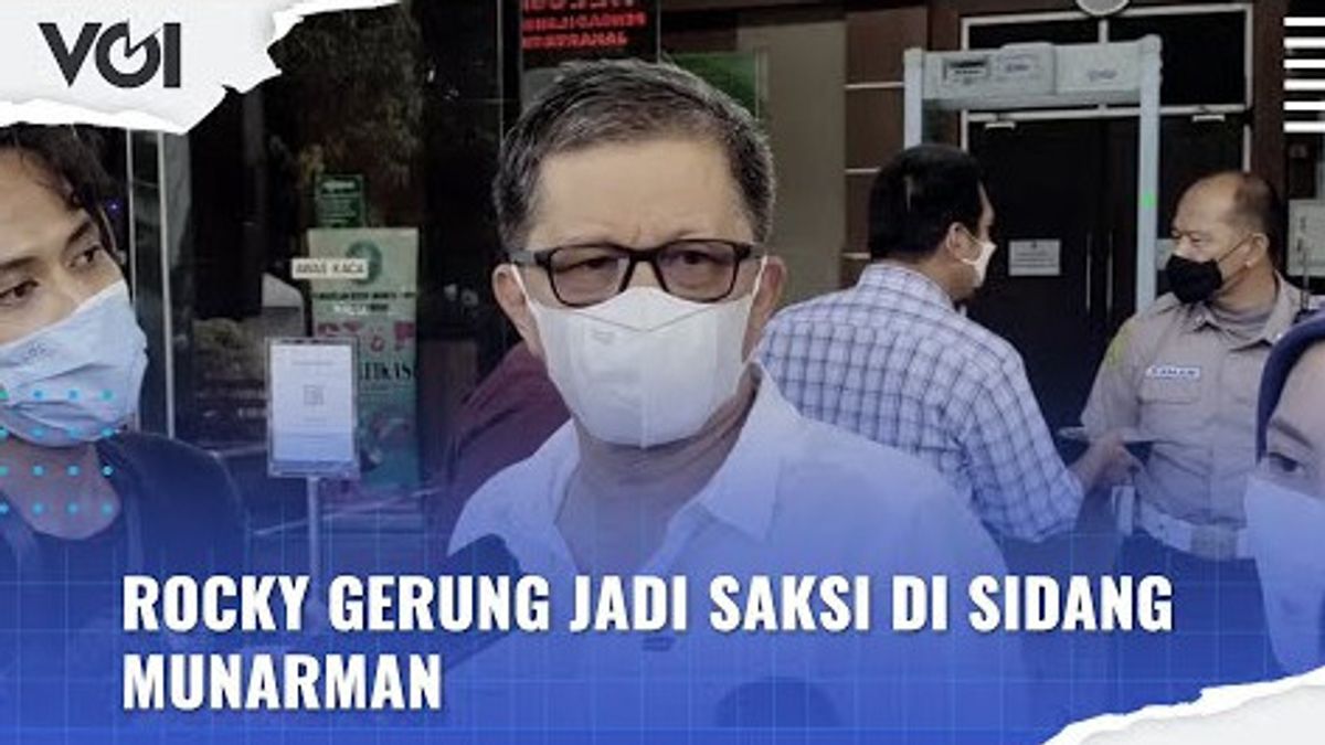 VIDEO: Rocky Gerung Becomes Witness At Munarman Continuing Trial