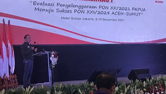 Opening The 2021 KONI National Working Meeting, Menpora: Pay Attention To The Guidance Of Young Athletes