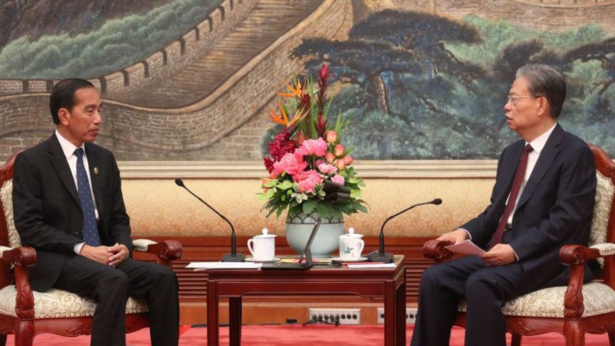 President Jokowi Meets Chairman Of The Standing Committee Of China's National People's Congress