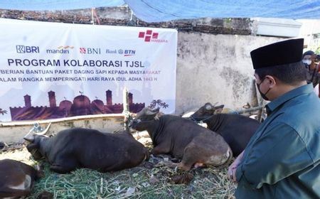 Erick Thohir Apresiasi Aksi Himbara Salurkan 100 Sapi Kurban di Jabar dan Banten