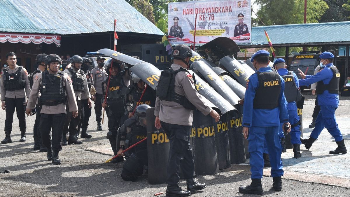 Ratusan Personel Gabungan Diterjunkan Amankan Demo 14 Juli di Nabire Papua