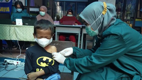 Continue De Croître, Maintenant La Vaccination Des Enfants à Palangka Raya Atteint 60 Pour Cent