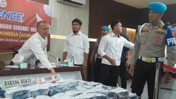 La police d’Aceh n’a pas manqué de trafic de 180 kilogrammes de méthamphétamine