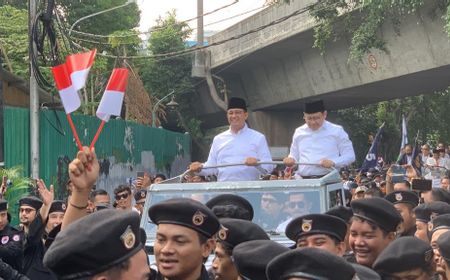 Diantar Surya Paloh, Anies-Imin Daftarkan diri ke KPU