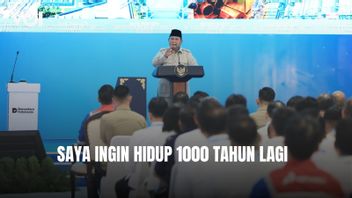 الرئيس برابوو يريد أن يعيش 1000 عام أخرى، من أجل مشاهدة إندونيسيا جاي