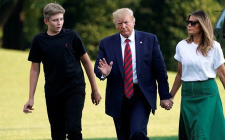 Dinyatakan Positif Kemarin, Trump Sebut Anaknya Barron Kini Telah Negatif