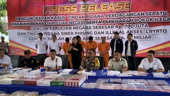 Riau Police Confiscate 40 Thousand Packs Of Illegal Cigarettes In Pekanbaru