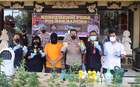 Bule Spanyol di Bali yang Tanam 19 Pohon Ganja di Kamar Mandi Ditangkap Polisi