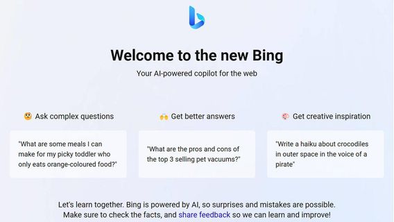 Microsoft Izinkan Pengguna untuk Mengubah Kepribadian Bing AI