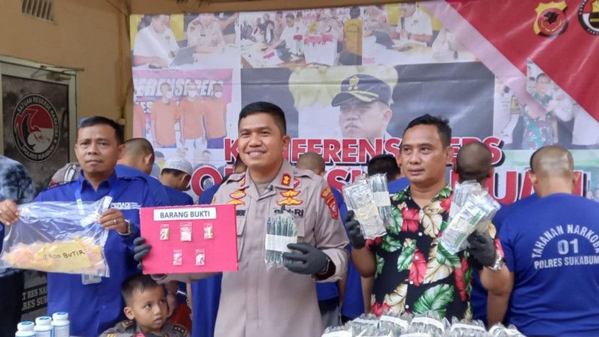 Polres Sukabumi Sita Puluhan Ribu Butir Obat Keras Ilegal