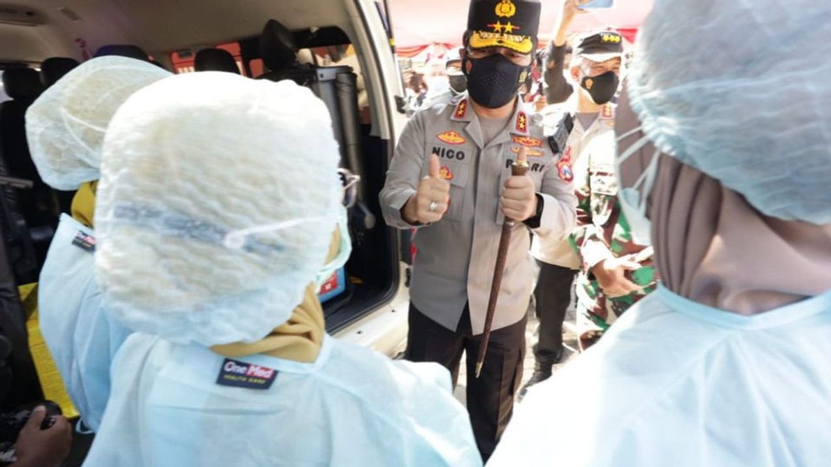 Resmikan Puluhan Mobil Vaksinasi di Surabaya, Kapolda: Siap Melayani Masyarakat