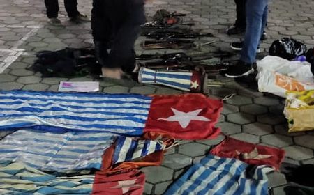 Senjata Tajam hingga Bendera Bintang Kejora Disita dari Pemuda Diduga Terlibat KKB 