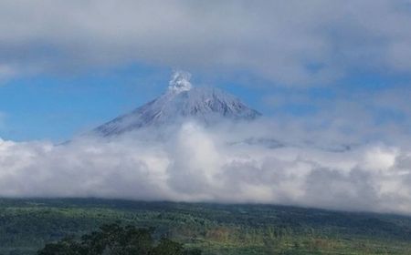 Gunung Semeru Terus Menerus Erupsi dengan Lontarkan Abu Vulkanik