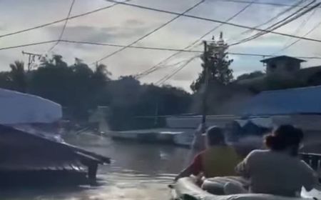 Banjir Setinggi Genteng di Mahakam Ulu Belum Surut, Pemkab Tetapkan Status Tanggap Darurat