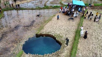 BPBD notes land movement occurred in the sinkhole area in Limapuluh City, West Sumatra