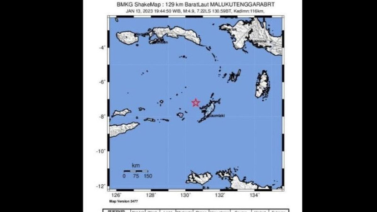 BMKG: Gempa Magnitudo 5,1 di Wilayah Laut Banda Maluku Akibat Aktivitas Subduksi