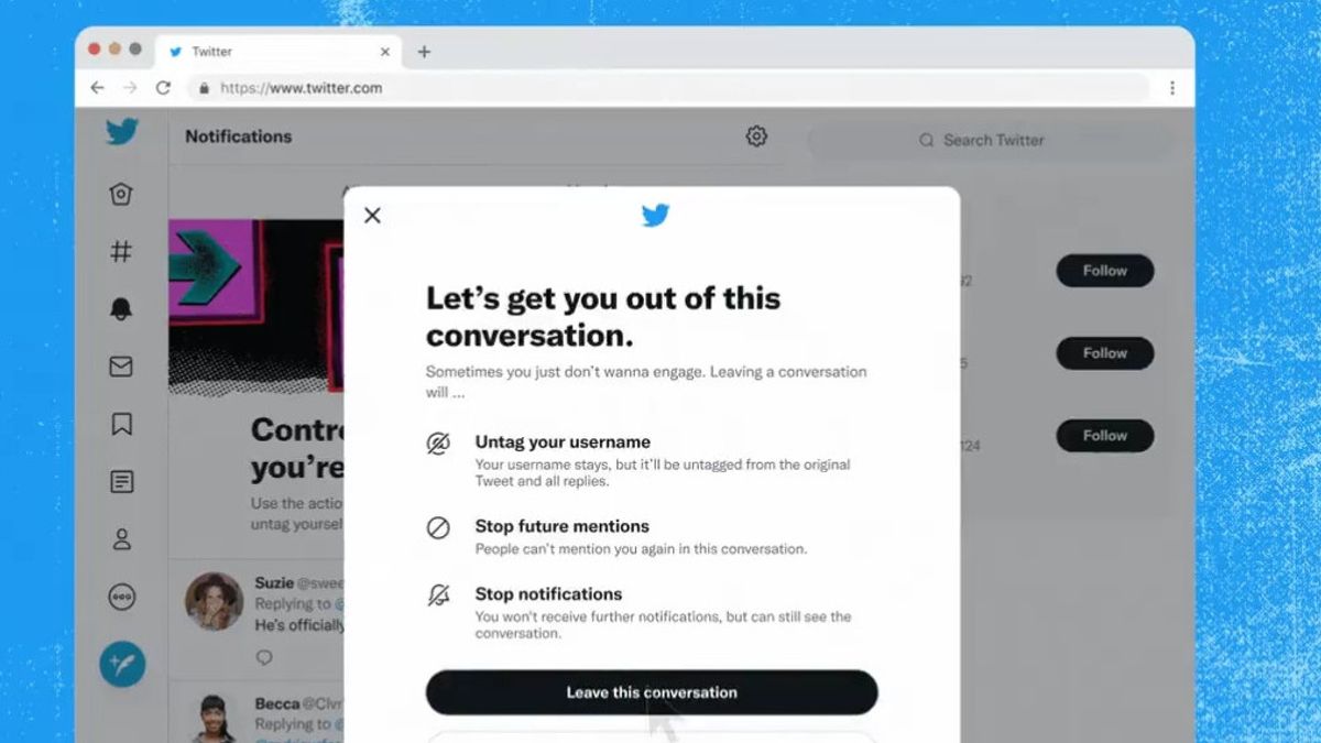 Twitter Uji Coba Fitur <i>Unmentioning</I>, Pengguna Bisa Tinggalkan Percakapan yang Mengganggu