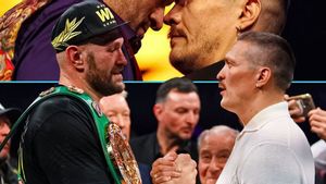 Tyson Fury's Father Is Covered In Blood Due To Clashes With Oleksandr Usyk Team