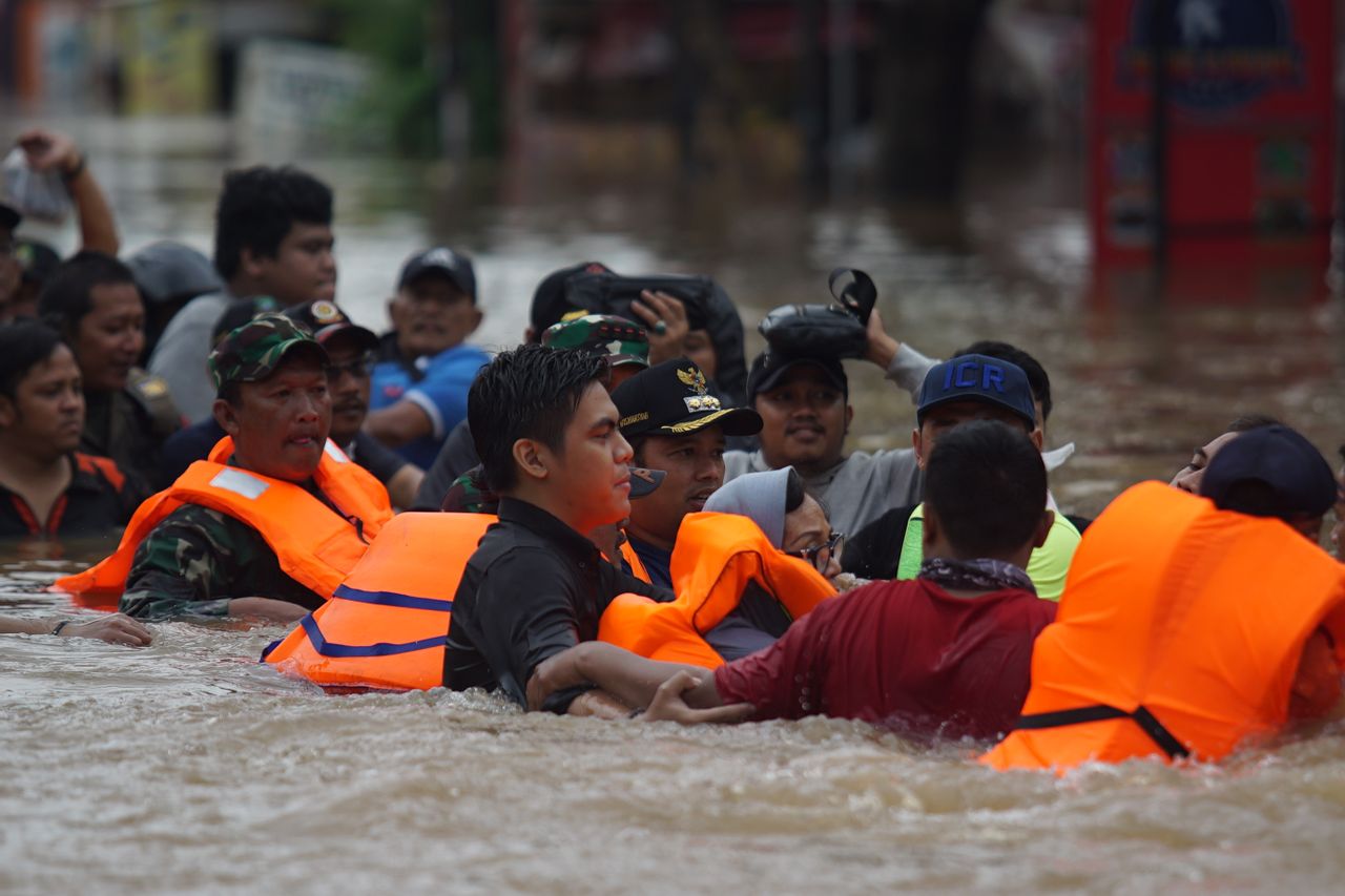 Jakarta Is Submerged During Floods Due To The Lack Of Water Catchment Areas