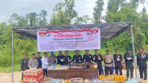Gunung Botol 'Cap Tikus' Dimusnahkan di Taliabu, Polisi: Biar Situasi Tetap Kondusif