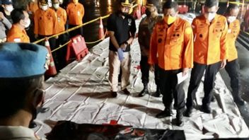 Basarnas Serahkan Serpihan Sriwijaya Air SJ-182 yang Dimasukkan Kantong Jenazah ke DVI
